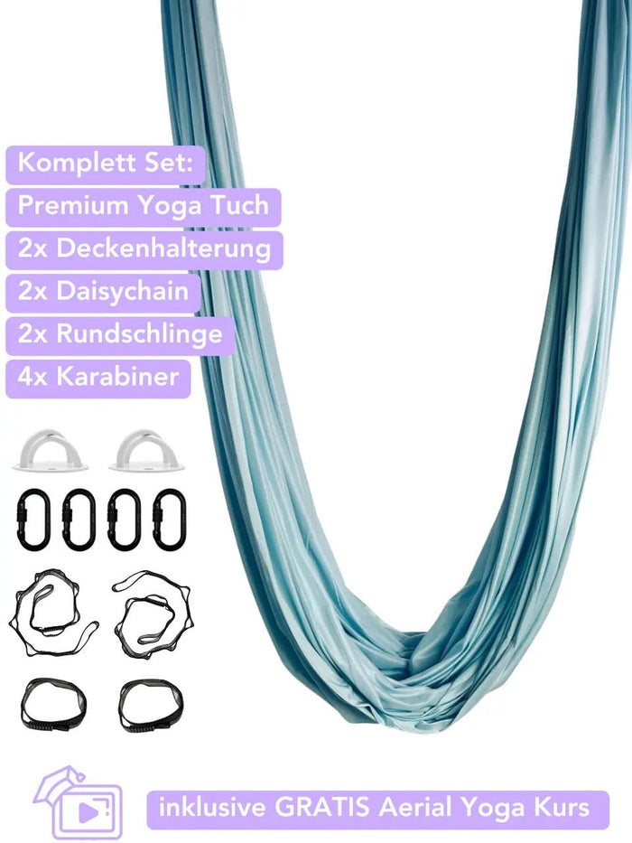 Aerial Yoga Set - pastellblau - luftseide® deine Aerial Marke - Aerial Yoga Set - luftseide®