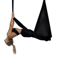 Premium Aerial Yoga Tuch - schwarz