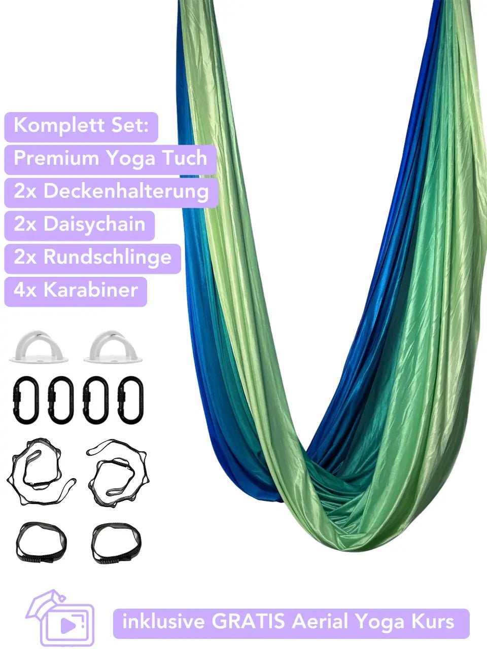 Aerial Yoga Set - spring - luftseide® deine Aerial Marke - Aerial Yoga Set - luftseide®