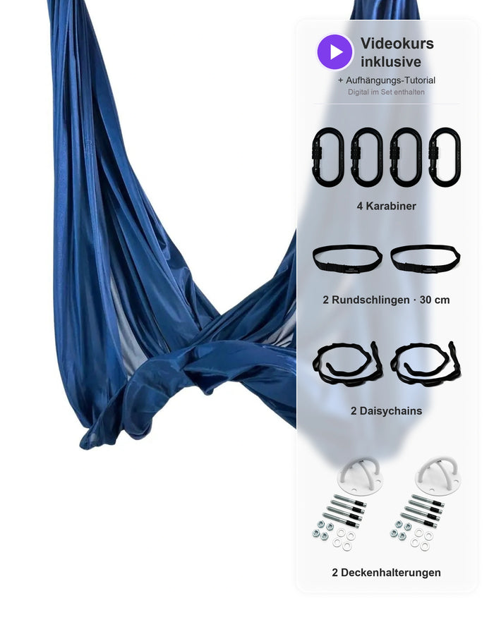 Aerial Yoga Set - dunkelblau