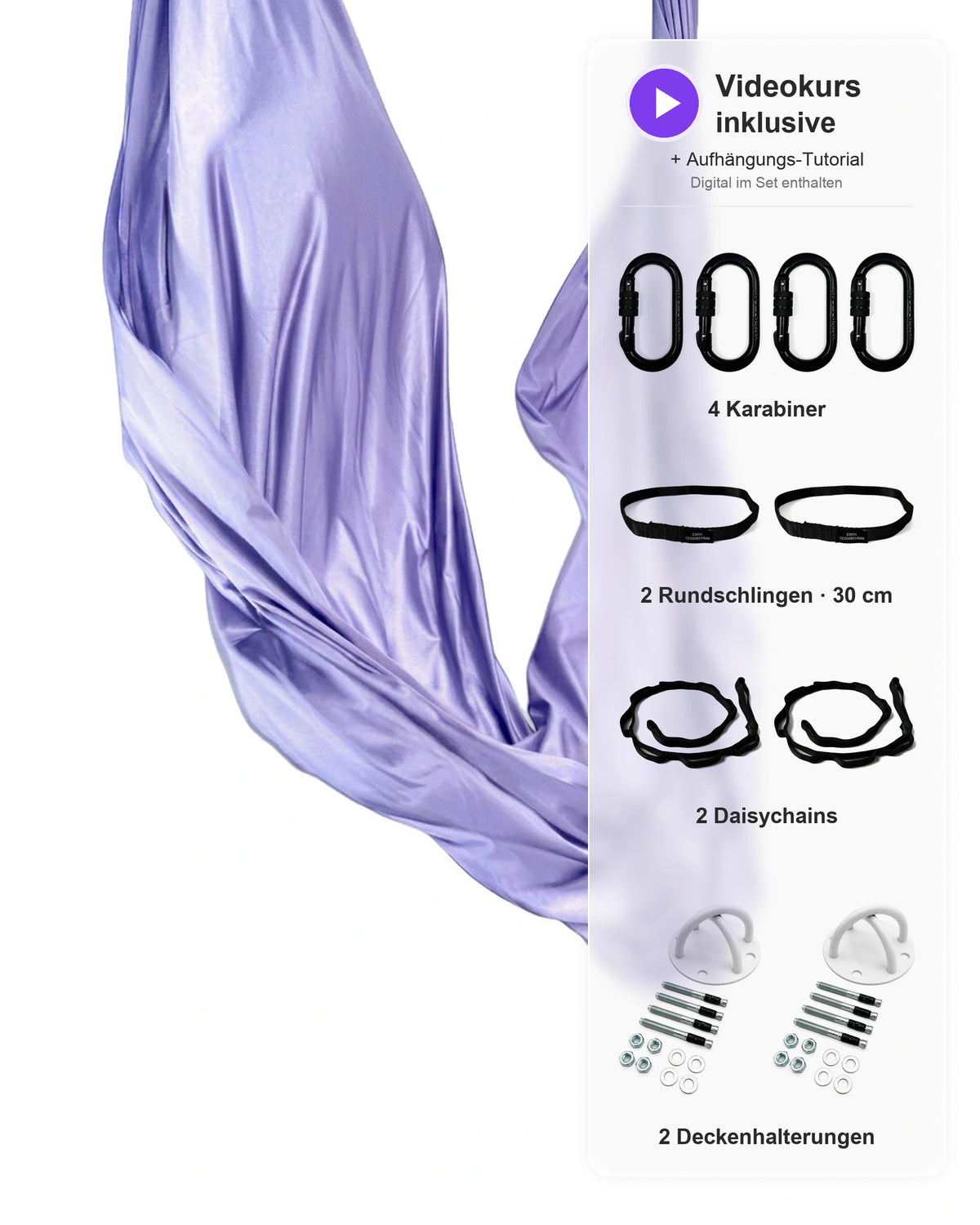 Aerial Yoga Set - flieder
