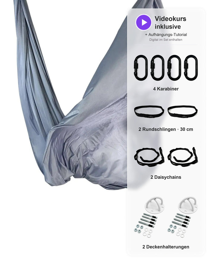 Aerial Yoga Set - silber