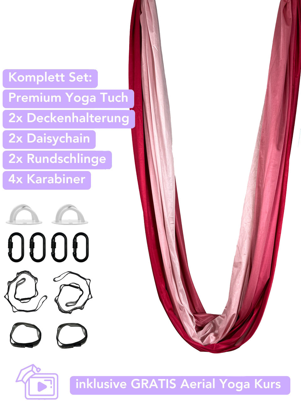 Aerial Yoga Set - rose