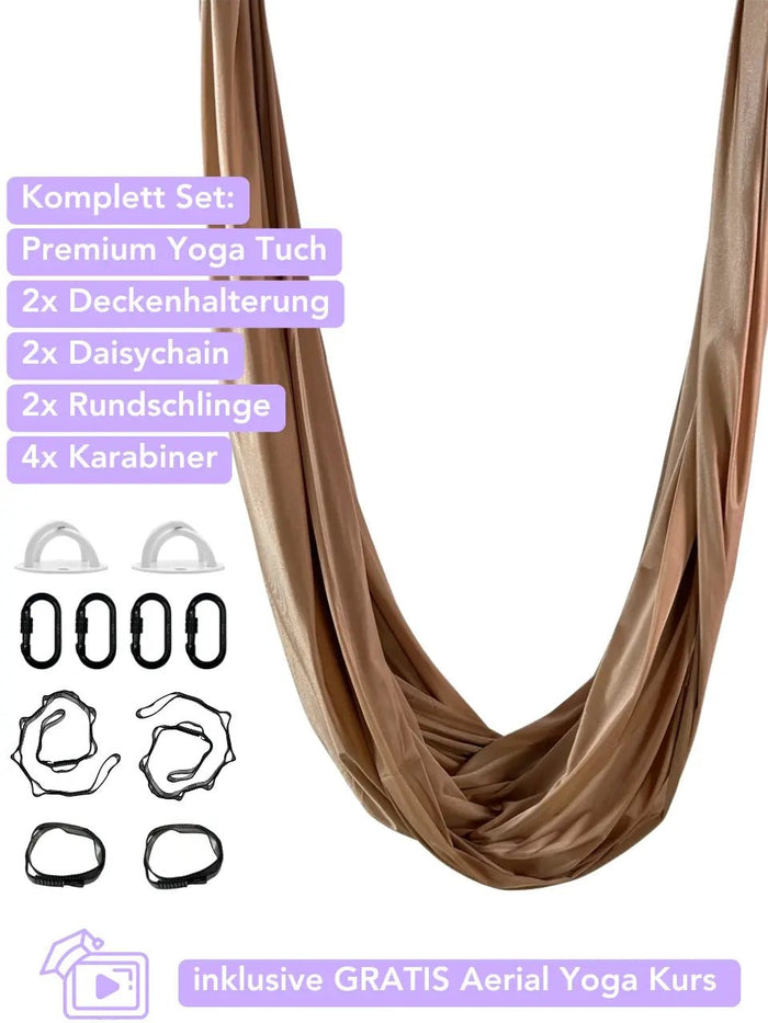 Aerial Yoga Set - bronze - luftseide® deine Aerial Marke - Aerial Yoga Set - luftseide®
