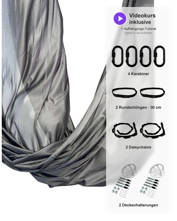 Aerial Yoga Set - anthrazit