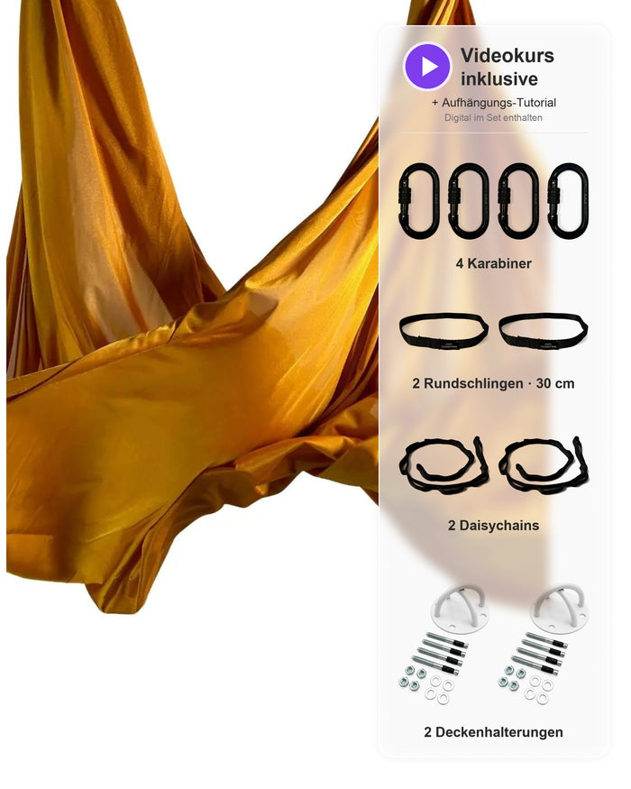 Aerial Yoga Set - gold