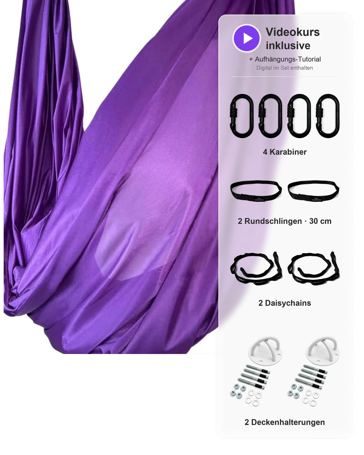 Aerial Yoga Set - lila