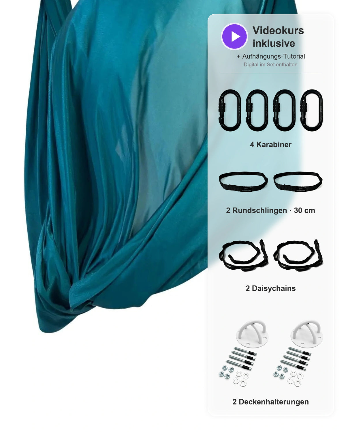 Aerial Yoga Set - petrol