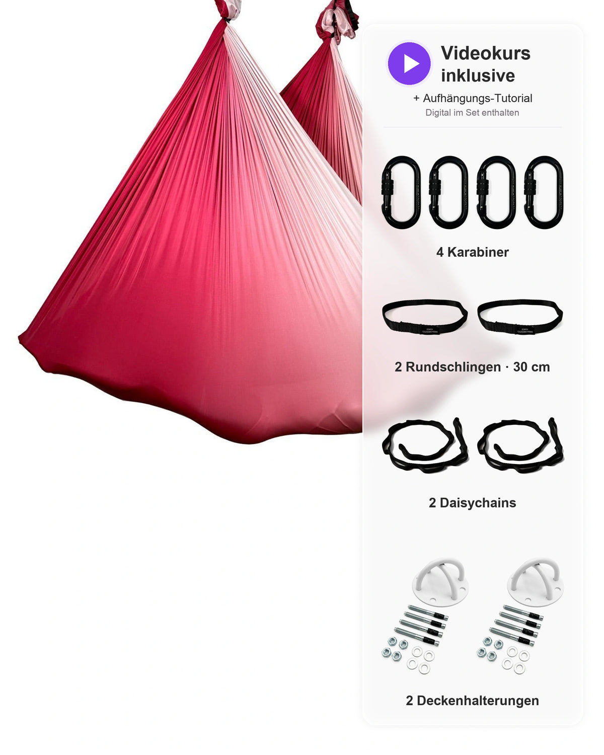 Aerial Yoga Set - rose