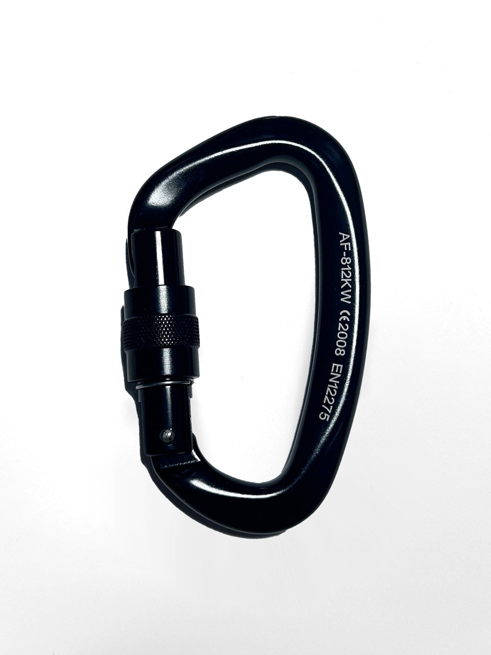 luftseide® D-Karabiner aus Aluminium - schwarz