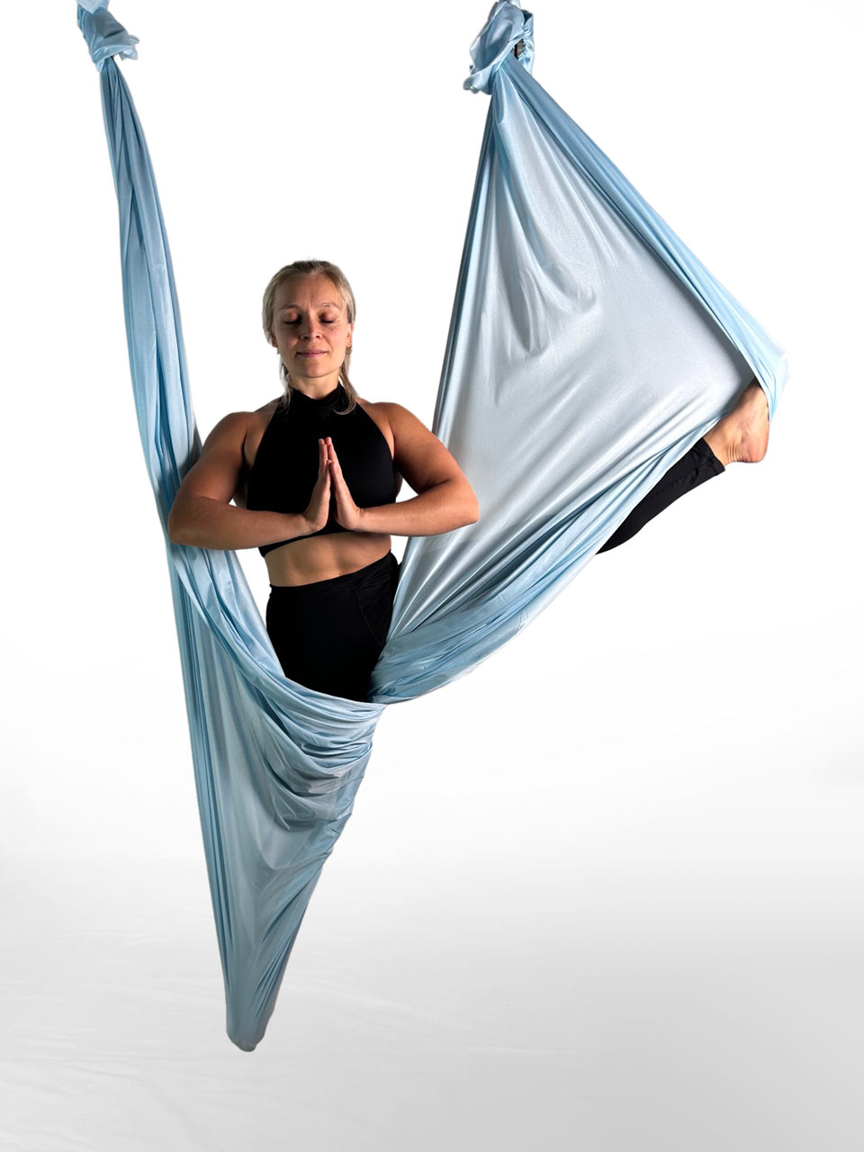 luftseide® Premium Aerial Yoga Tuch - pastellblau