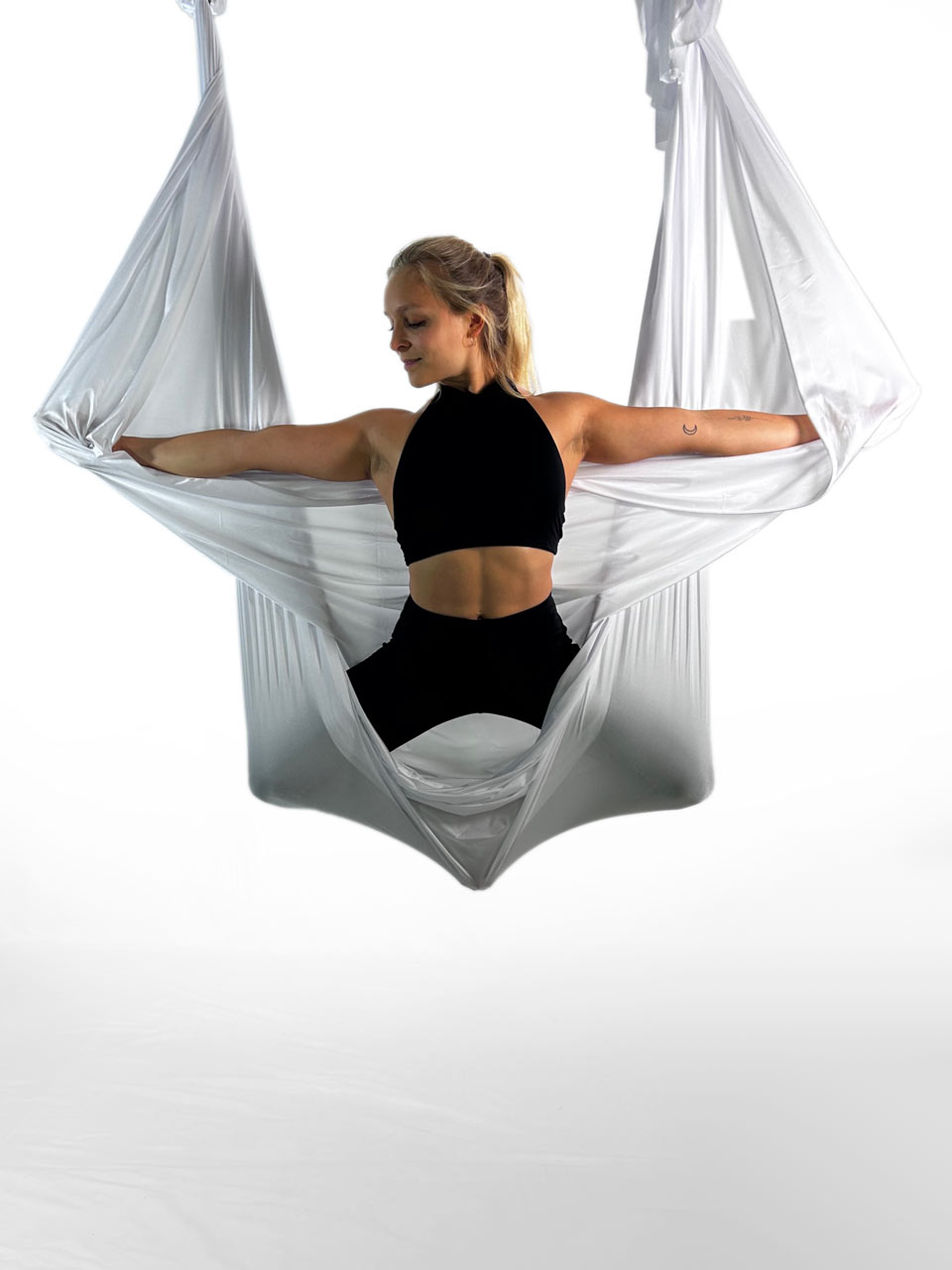 luftseide® Premium Aerial Yoga Tuch - weiß