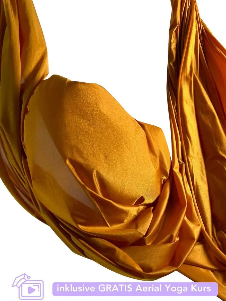 Premium Aerial Yoga Tuch - gold - luftseide® deine Aerial Marke - Aerial Yoga - luftseide®