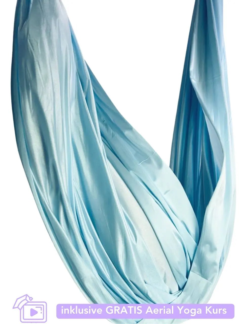 Premium Aerial Yoga Tuch - pastellblau - luftseide® deine Aerial Marke - Aerial Yoga - luftseide®