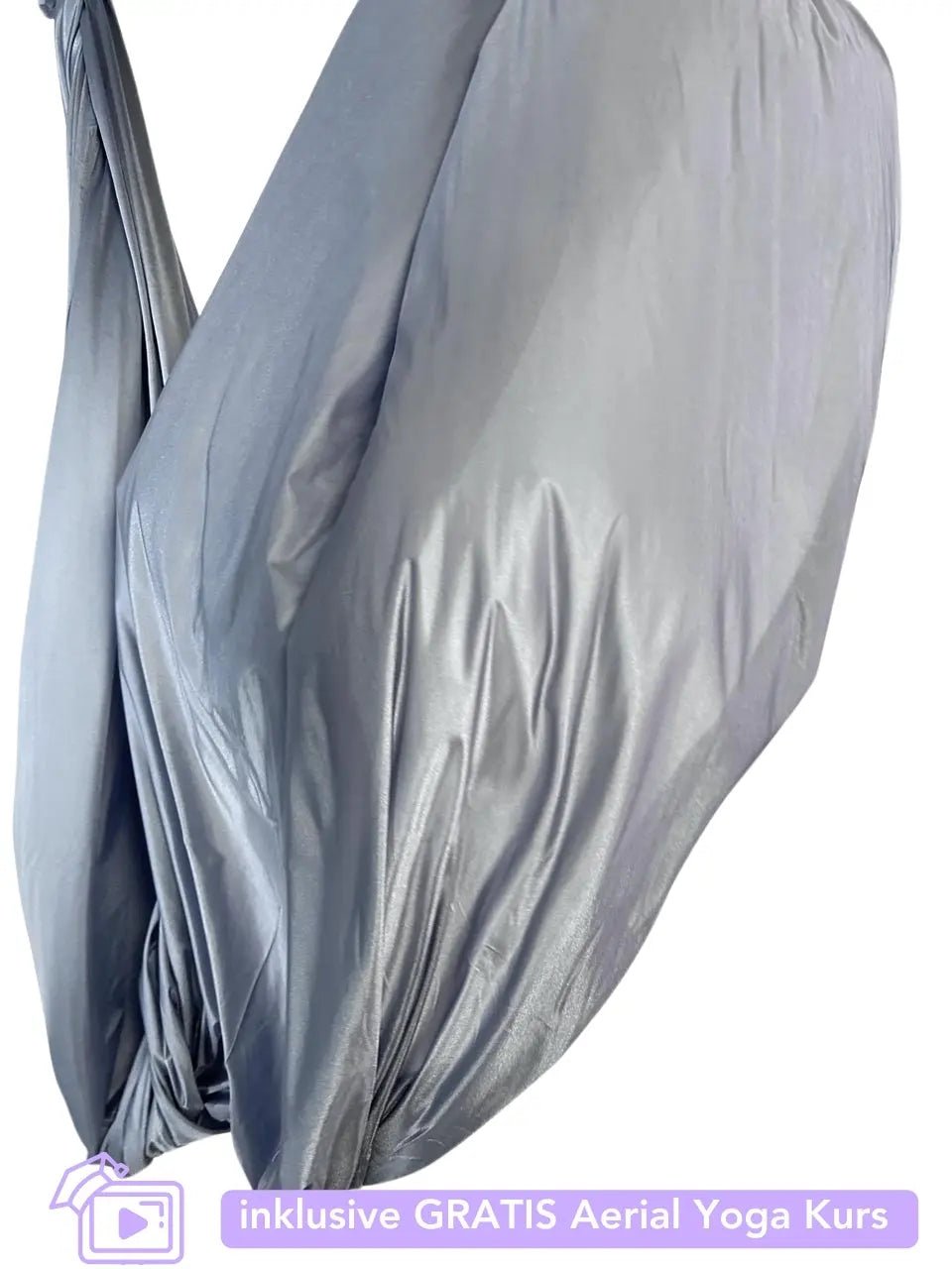 Premium Aerial Yoga Tuch - silber - luftseide® deine Aerial Marke - Aerial Yoga - luftseide®